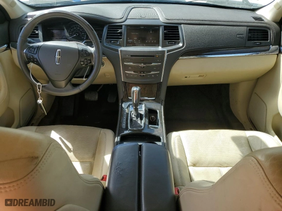 2014 Lincoln MKS with VIN 1LNHL9DKXEG602280, listed as a Copart auction lot 48932415 with 141890 miles and Salvage Title. Bid and sale history available at carsss.com. Image 8.