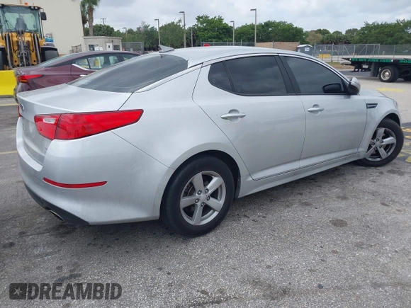 2015 Kia Optima LX with VIN 5XXGM4A7XFG452440, listed as a IAAI auction lot 41917552 with 68,470 mi miles and . Bid and sale history available at DreamBid. Image 4.