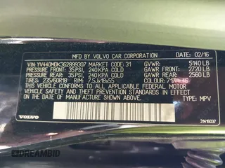 2016 Volvo XC60 T5 Drive-E Premier с VIN YV440MDK3G2899307, выставлен на аукционе IAAI как лот 42003554 с пробегом 71 642 миль миль и . История ставок и продаж доступна на DreamBid. Изображение 9.