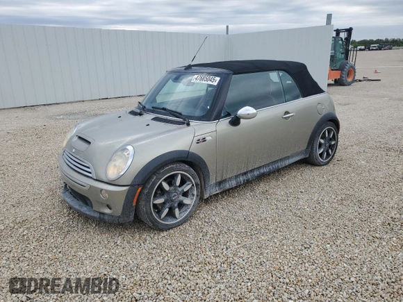 2007 MINI Convertible S z VIN WMWRH33557TL95520, wystawiony jako Copart lot #47685045 z przebiegiem 95 619 mil mil oraz Czysty tytuł • Clean title. Historia ofert i sprzedaży dostępna na DreamBid. Obrazek 1.