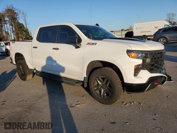 2024 Chevrolet Silverado 1500 Custom Trail Boss with VIN 3GCUDCED9RG110122, listed as a Copart auction lot 87020134 with 9,159 mi miles and Salvage Title. Bid and sale history available at carsss.com. Image 4.