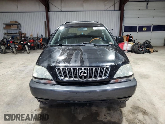 2001 Lexus RX 300 with VIN JTJHF10U010195817, listed as a Copart auction lot 72183334 with 178,999 mi miles and Salvage Title. Bid and sale history available at carsss.com. Image 5.