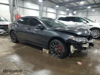 2015 Acura TLX V6 Tech with VIN 19UUB3F57FA000890, listed as a Copart auction lot 89126765 with 127,175 mi miles and Salvage Title. Bid and sale history available at carsss.com. Image 4.