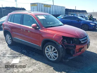 2016 Volkswagen Tiguan S with VIN WVGBV7AX4GW021564, listed as a IAAI auction lot 41995637 with 96,167 mi miles and . Bid and sale history available at DreamBid. Image 1.