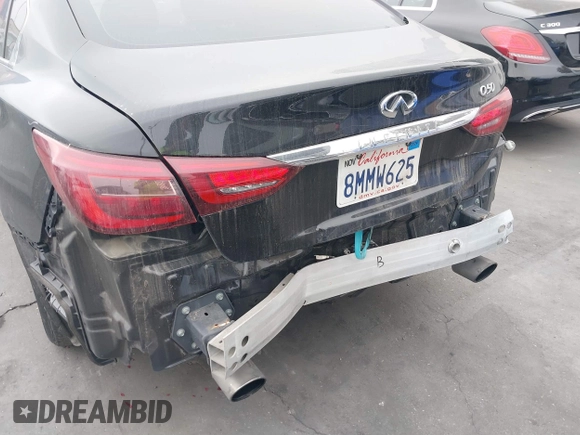 2020 Infiniti Q50 EDITION 30 with VIN JN1EV7AP5LM200433, listed as a IAAI auction lot 41867159 with 78,341 mi miles. Bid and sale history available at carsss.com. Image 6.