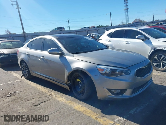 2014 Kia Cadenza Premium z VIN KNALN4D71E5125660, wystawiony jako IAAI lot #40918171 z przebiegiem 63 014 mil mil oraz . Historia ofert i sprzedaży dostępna na DreamBid. Obrazek 1.