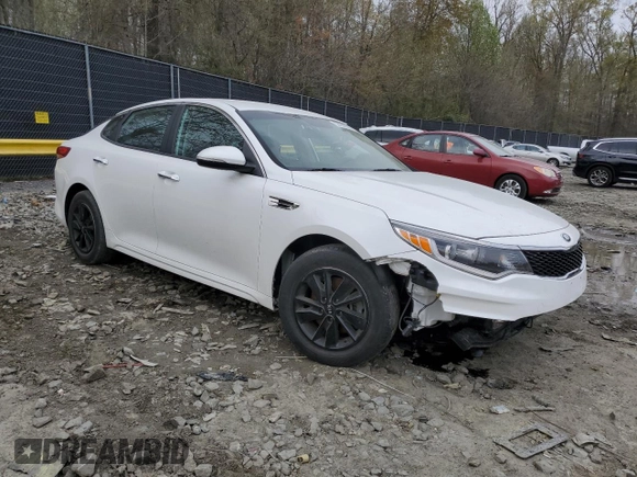 2017 Kia Optima LX with VIN KNAGT4L39H5146413, listed as a Copart auction lot 52831075 with 50,668 mi miles and Salvage Title. Bid and sale history available at carsss.com. Image 4.
