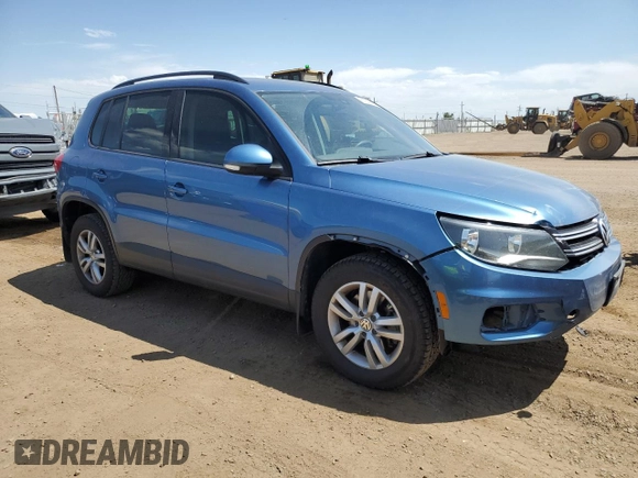 2017 Volkswagen Tiguan S with VIN WVGBV7AXXHW512903, listed as a Copart auction lot 61095825 with 91,813 mi miles and Salvage title. Bid and sale history available at DreamBid. Image 4.