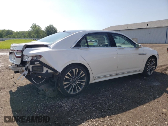 2017 Lincoln Continental Select with VIN 1LN6L9TK8H5602156, listed as a Copart auction lot 61907695 with 112,382 mi miles and Salvage title. Bid and sale history available at DreamBid. Image 3.
