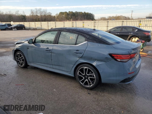 2025 Nissan Sentra SR with VIN 3N1AB8DV3SY246281, listed as a Copart auction lot 42156675 with 668 mi miles and Salvage Title. Bid and sale history available at DreamBid. Image 2.