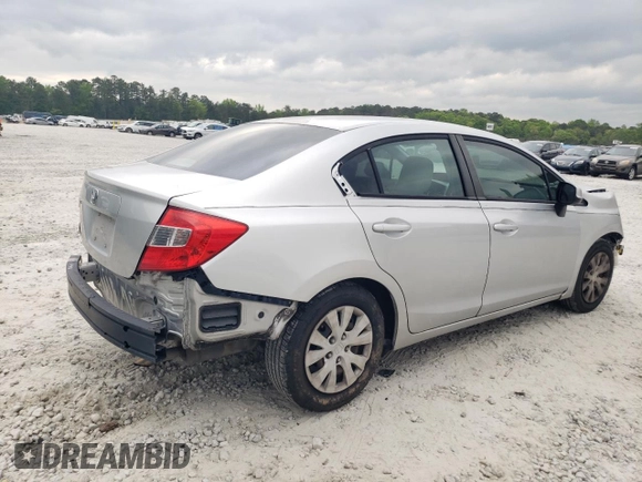 2012 Honda Civic LX z VIN 2HGFB2F56CH523429, wystawiony jako Copart lot #52933235 z przebiegiem 178 789 mil mil oraz Szkoda całkowita • Salvage title. Historia ofert i sprzedaży dostępna na DreamBid. Obrazek 3.