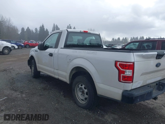 2019 Ford F-150 XL with VIN 1FTMF1CB0KKE51407, listed as a IAAI auction lot 41911128 with 135,119 mi miles and . Bid and sale history available at DreamBid. Image 3.