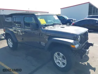 2020 Jeep Wrangler Unlimited Sport Altitude with VIN 1C4HJXDG7LW215344, listed as a IAAI auction lot 41924460 with 51,802 mi miles. Bid and sale history available at carsss.com. Image 1.
