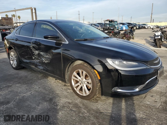 2015 Chrysler 200 Limited with VIN 1C3CCCABXFN694718, listed as a Copart auction lot 45916885 with 124,412 mi miles and Salvage Title. Bid and sale history available at DreamBid. Image 4.