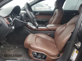 2013 Audi A8 4.0L with VIN WAUR2AFD3DN010884, listed as a Copart auction lot 42517495 with 123,212 mi miles and Salvage title. Bid and sale history available at DreamBid. Image 7.