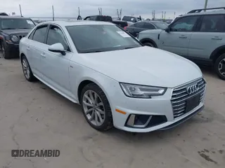 2019 Audi A4 Premium Plus with VIN WAUENAF46KA111721, listed as a IAAI auction lot 41500022 with 92,993 mi miles. Bid and sale history available at carsss.com. Image 1.