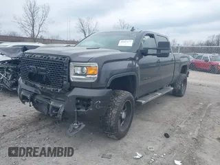2015 GMC Sierra 2500HD available WiFi Denali with VIN 1GT120E84FF681816, listed as a IAAI auction lot 40967677 with 187,561 mi miles. Bid and sale history available at carsss.com. Image 2.