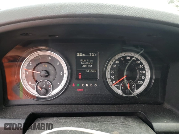2015 Ram 1500 Lone Star with VIN 1C6RR6GT5FS604423, listed as a Copart auction lot 49845345 with 114,160 mi miles and Salvage Title. Bid and sale history available at carsss.com. Image 9.