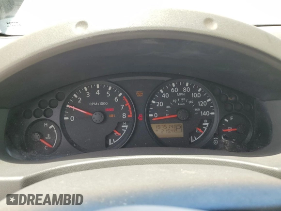 2005 Nissan Frontier LE with VIN 1N6AD07U65C417532, listed as a Copart auction lot 61588315 with 197,514 mi miles and Salvage title. Bid and sale history available at DreamBid. Image 9.