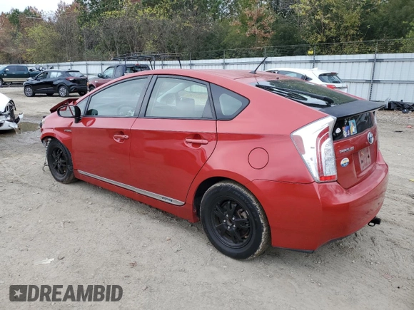 2012 Toyota Prius One with VIN JTDKN3DUXC5481729, listed as a Copart auction lot 81663884 with 88,696 mi miles and Salvage Title. Bid and sale history available at DreamBid. Image 2.
