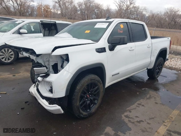 2021 GMC Sierra 1500 Elevation with VIN 3GTU9CED1MG143030, listed as a IAAI auction lot 41359657 with 1 mi miles. Bid and sale history available at carsss.com. Image 2.