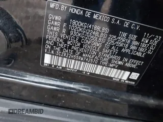 2024 Honda HR-V Sport with VIN 3CZRZ2H55RM742570, listed as a IAAI auction lot 41984710 with 25,515 mi miles and . Bid and sale history available at DreamBid. Image 9.
