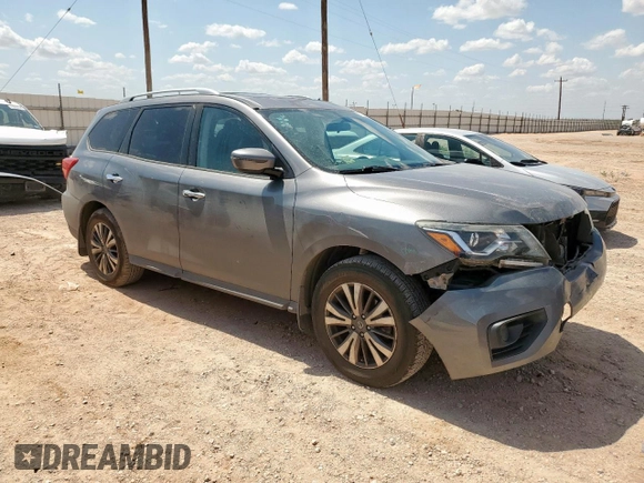 2017 Nissan Pathfinder SL with VIN 5N1DR2MN0HC645438, listed as a Copart auction lot 61348285 with 200,482 mi miles and Salvage title. Bid and sale history available at DreamBid. Image 4.