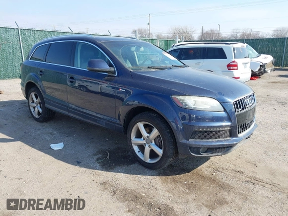 2014 Audi Q7 3.0T S line Prestige with VIN WA1DGAFE3ED010425, listed as a IAAI auction lot 41523192 with 172,671 mi miles. Bid and sale history available at carsss.com. Image 1.