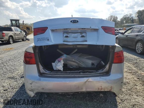 2011 Kia Forte LX with VIN KNAFT4A29B5341733, listed as a Copart auction lot 75127644 with 83,155 mi miles and Salvage Title. Bid and sale history available at carsss.com. Image 6.