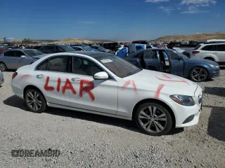 2015 Mercedes-Benz C 300 Luxury with VIN 55SWF4KB8FU070644, listed as a Copart auction lot 65435945 with 99,393 mi miles and Salvage title. Bid and sale history available at DreamBid. Image 4.