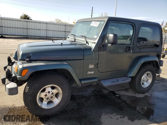 2003 Jeep Wrangler Sahara z VIN 1J4FA59SX3P302622, wystawiony jako Copart lot #52756105 z przebiegiem 181 900 mil mil oraz Szkoda całkowita • Salvage title. Historia ofert i sprzedaży dostępna na DreamBid. Obrazek 1.