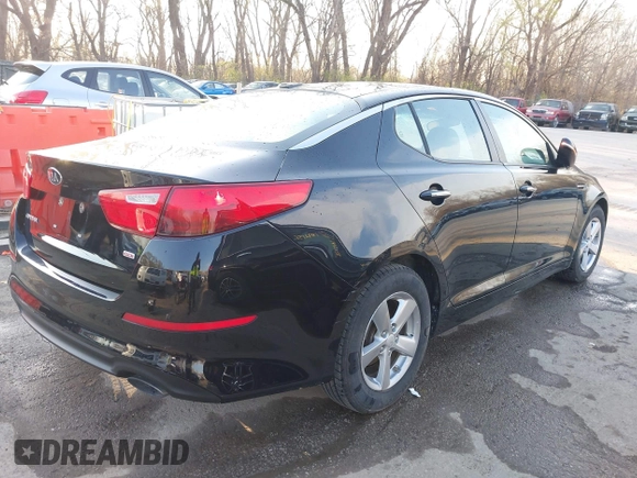 2015 Kia Optima LX with VIN 5XXGM4A70FG371690, listed as a IAAI auction lot 41884415 with 139,601 mi miles and . Bid and sale history available at DreamBid. Image 4.