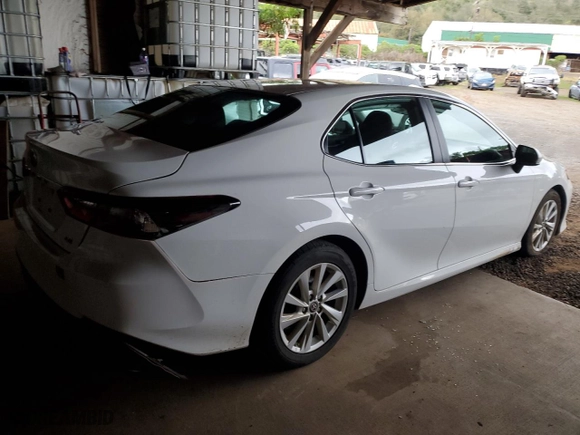 2024 Toyota Camry LE with VIN 4T1C11AK3RU219374, listed as a Copart auction lot 53570605 with 19,747 mi miles and Clean Title. Bid and sale history available at carsss.com. Image 3.