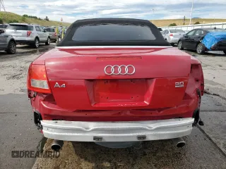2004 Audi A4 3.0L with VIN WAUAT48H04K002500, listed as a Copart auction lot 67114134 with 128,778 mi miles and Salvage Title. Bid and sale history available at carsss.com. Image 6.