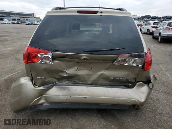 2007 Toyota Sienna CE with VIN 5TDZK23C77S026167, listed as a Copart auction lot 53022725 with 237,966 mi miles and Salvage Title. Bid and sale history available at DreamBid. Image 6.