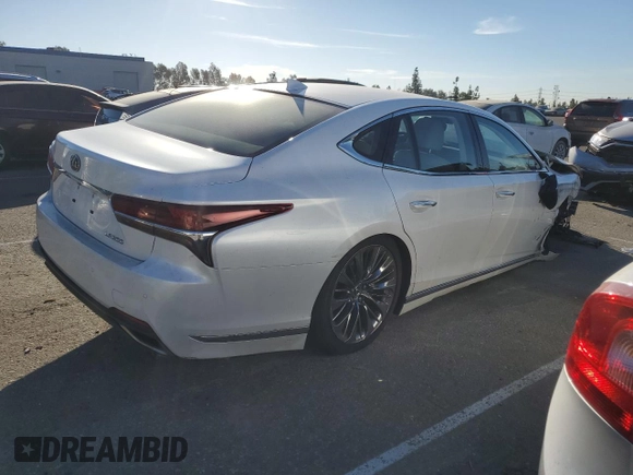 2020 Lexus LS with VIN JTHD51FF5L5012803, listed as a Copart auction lot 75730534 with 30,365 mi miles and Salvage Title. Bid and sale history available at carsss.com. Image 3.