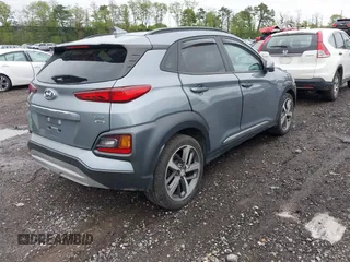2020 Hyundai Kona Limited with VIN KM8K3CA5XLU396152, listed as a IAAI auction lot 42165576 with 35,260 mi miles. Bid and sale history available at carsss.com. Image 4.
