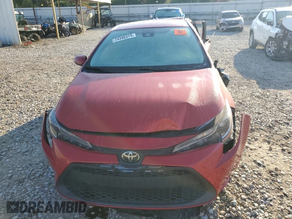 2021 Toyota Corolla LE with VIN 5YFEPMAE1MP266139, listed as a Copart auction lot 74340374 with 41,545 mi miles and Salvage Title. Bid and sale history available at carsss.com. Image 5.