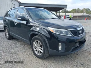 2014 Kia Sorento LX with VIN 5XYKT3A67EG497120, listed as a IAAI auction lot 41706312 with 179,952 mi miles. Bid and sale history available at carsss.com. Image 1.