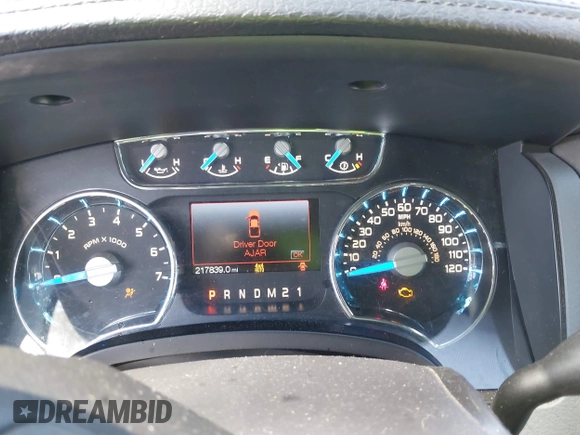 2014 Ford F-150 XL with VIN 1FTFW1EF9EKF61918, listed as a IAAI auction lot 41864650 with 217,839 mi miles. Bid and sale history available at carsss.com. Image 7.