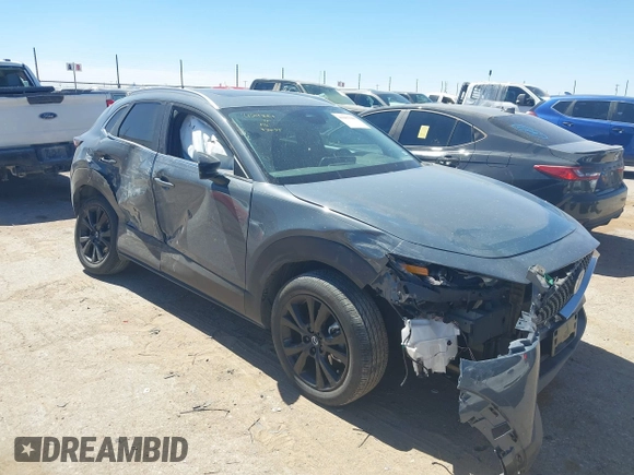 2024 Mazda CX-30 S Preferred with VIN 3MVDMBCM5RM606886, listed as a IAAI auction lot 41867949 with 15,410 mi miles and . Bid and sale history available at DreamBid. Image 1.
