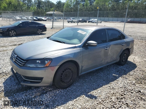 2014 Volkswagen Passat S w/Nav with VIN 1VWAP7A37EC009010, listed as a Copart auction lot 51752695 with 306,304 mi miles and Salvage Title. Bid and sale history available at carsss.com. Image 1.