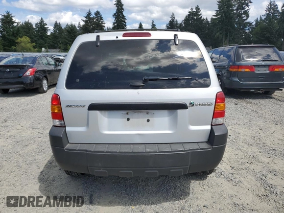 2006 Ford Escape Hybrid z VIN 1FMYU96H56KA48353, wystawiony jako Copart lot #63620365 z przebiegiem 165 223 mil mil oraz Szkoda całkowita • Salvage title. Historia ofert i sprzedaży dostępna na DreamBid. Obrazek 6.
