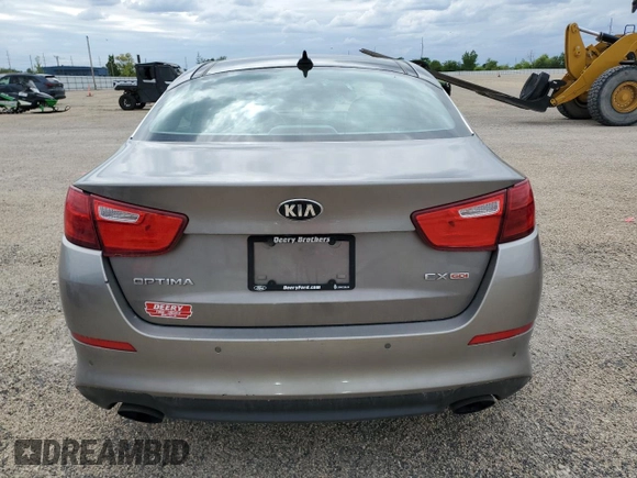 2015 Kia Optima EX with VIN 5XXGN4A75FG456554, listed as a Copart auction lot 58704005 with 114,146 mi miles and Salvage title. Bid and sale history available at DreamBid. Image 6.
