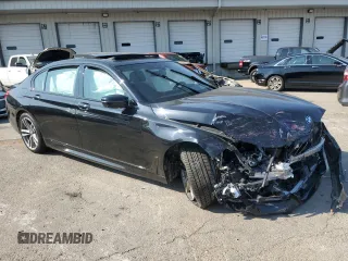 2018 BMW 7 Series ALPINA B7 xDrive with VIN WBA7F2C50JG424655, listed as a Copart auction lot 70325634 with 0 mi miles and Salvage Title. Bid and sale history available at carsss.com. Image 4.