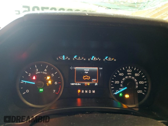 2020 Ford F-150 XL with VIN 1FTEW1E57LKF44499, listed as a Copart auction lot 60336735 with 156,745 mi miles and Salvage title. Bid and sale history available at DreamBid. Image 9.