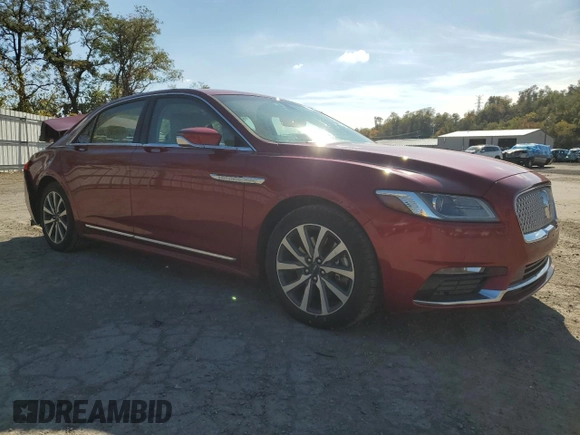 2017 Lincoln Continental Premiere with VIN 1LN6L9VKXH5602155, listed as a Copart auction lot 70815903 with 35,905 mi miles and Salvage Title. Bid and sale history available at carsss.com. Image 4.