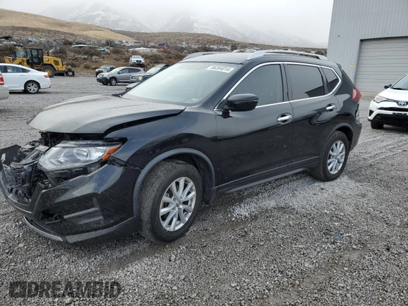 2018 Nissan Rogue SV with VIN JN8AT2MT1JW450920, listed as a Copart auction lot 86384014 with 57,589 mi miles and Salvage Title. Bid and sale history available at carsss.com. Image 1.