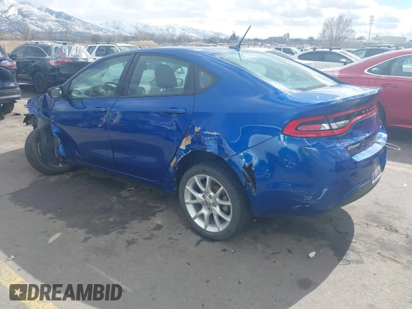 2013 Dodge Dart SXT with VIN 1C3CDFBA7DD147851, listed as a IAAI auction lot 41778651 with 99,805 mi miles. Bid and sale history available at carsss.com. Image 3.