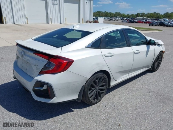 2020 Honda Civic Si Sedan with VIN 2HGFC1E52LH704715, listed as a IAAI auction lot 41855891 with 1 mi miles. Bid and sale history available at carsss.com. Image 4.